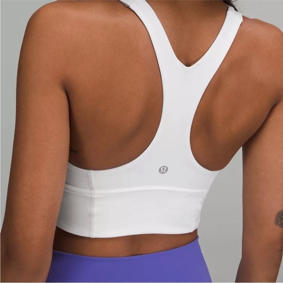 Lululemon Ebb to Train White Racerback Bra 6 -flawed - Picture 4 of 11